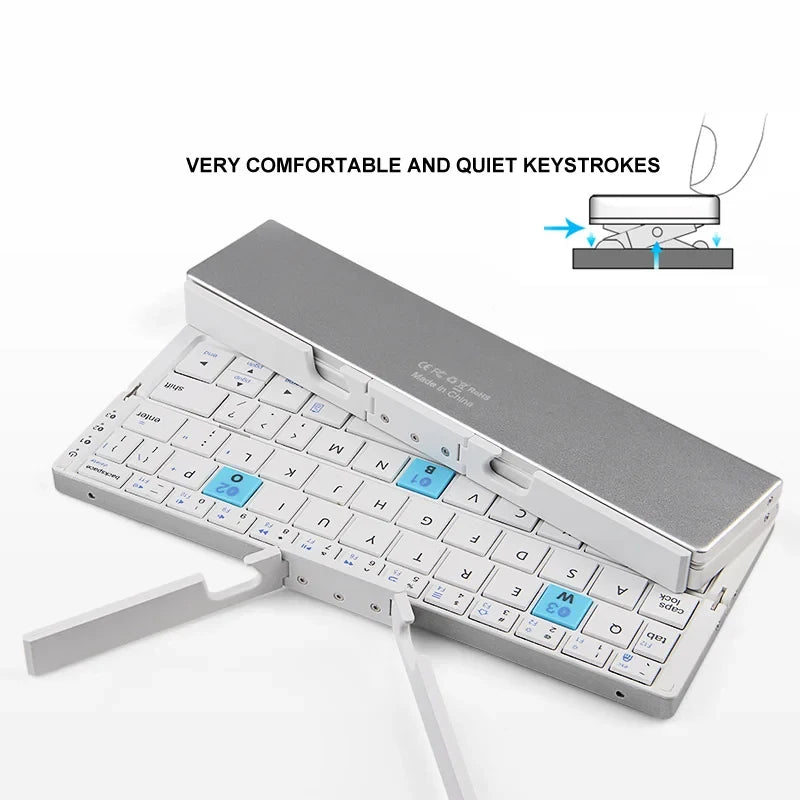 Foldable Mini Bluetooth Travel Keyboard